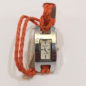 IFKF Orange Wrap Bracelet Watch